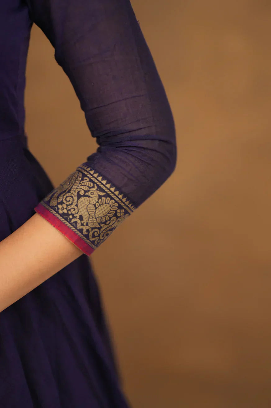 Pure Cotton Temple Anarkali